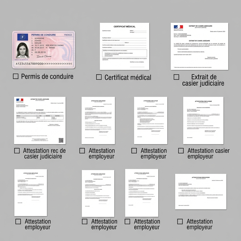 Liste des documents obligatoires pour la carte VTC